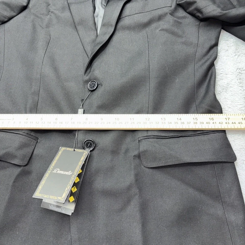 Demantie mens‎ black Modern Tailored Fit Suit jacket size 34R